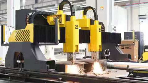 新葡的京集团350vip8888双头龙门激光切割机